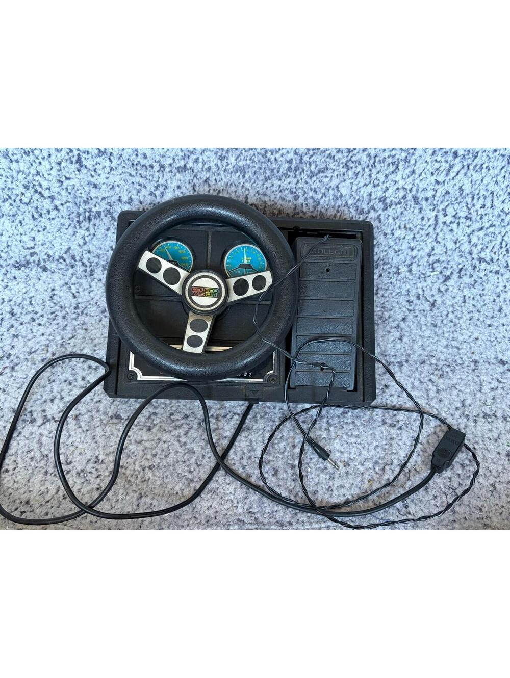 ColecoVision Expansion Module #2 Steering Wheel & Gas Pedal Controller Untested